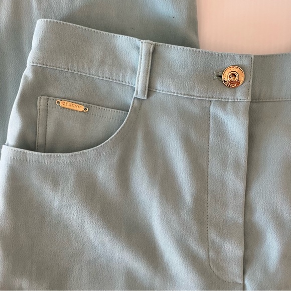 St. John Sport Women’s Teal Trousers size 2 - Picture 2 of 5